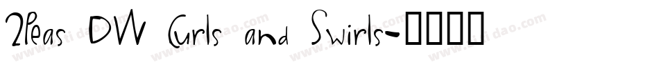 2Peas DW Curls and Swirls字体转换